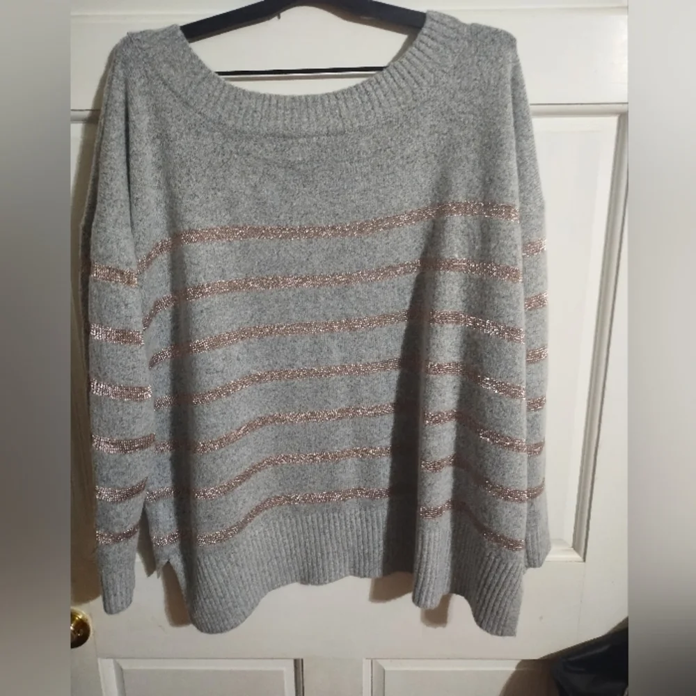 Lane Bryant mohair blend knit and metallic Sparkle Sweater Tunic sz 18/20 - Picture 5 of 6